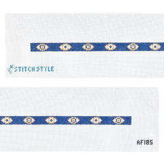 Stitch Style Anne Fisher Designs Evil Eye Double Wrap Bracelet Needlepoint Canvas