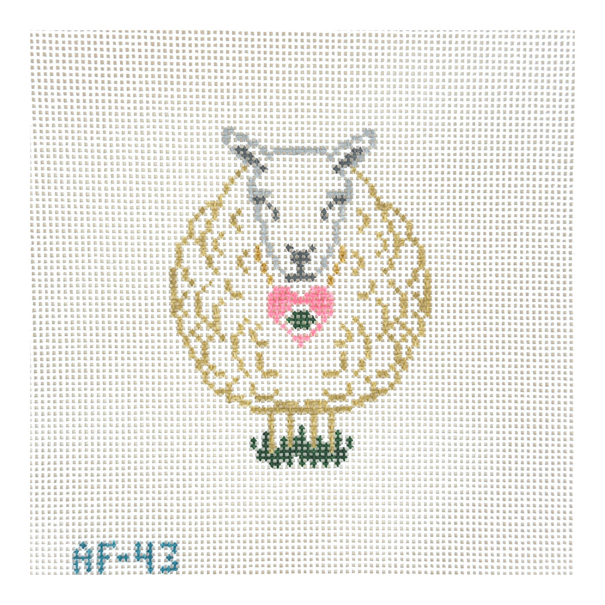 Stitch Style Anne Fisher Designs Eye Love You Sheep Needlepoint Canvas