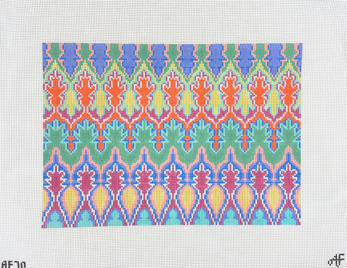 Stitch Style Anne Fisher Designs Large Retro Clutch Needlepoint Canvas