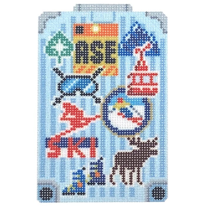 Needlepoint To Go Aspen Globe Trotter Needlepoint Canvas