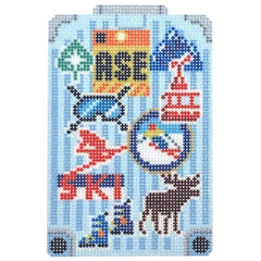 Needlepoint To Go Aspen Globe Trotter Needlepoint Canvas