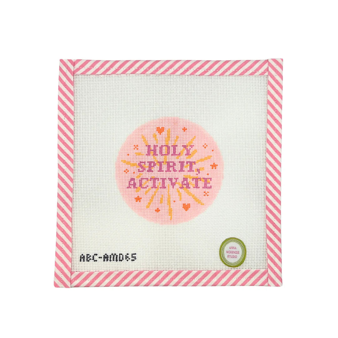 Atlantic Blue Canvas Anna McKenzie Studio Holy Spirit Activate  Needlepoint Canvas