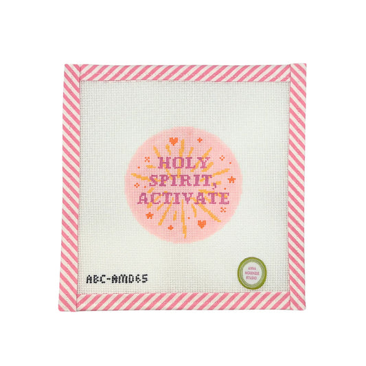 Atlantic Blue Canvas Anna McKenzie Studio Holy Spirit Activate  Needlepoint Canvas