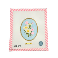 Atlantic Blue Canvas Birth Flowers April Needlepoint Canvas