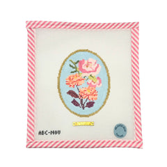 Atlantic Blue Canvas Birth Flowers November Needlepoint Canvas
