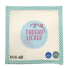Atlantic Blue Canvas Cece & The Bug Thread Licker Needlepoint Canvas