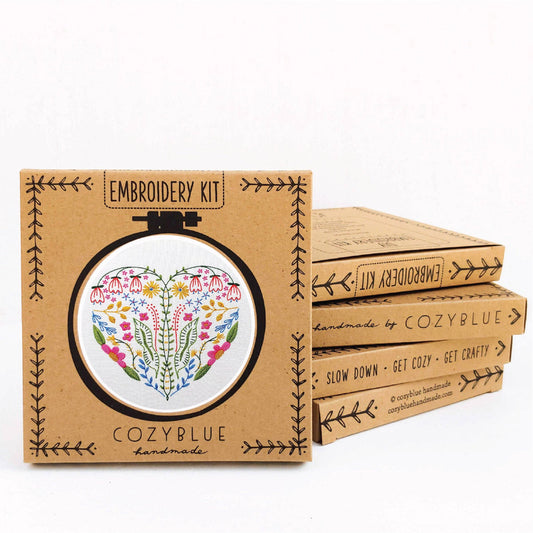 Cozyblue Handmade Full Heart Embroidery Kit
