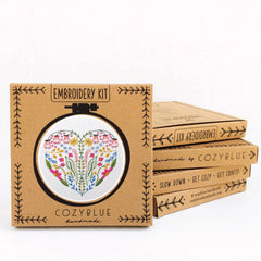 Cozyblue Handmade Full Heart Embroidery Kit