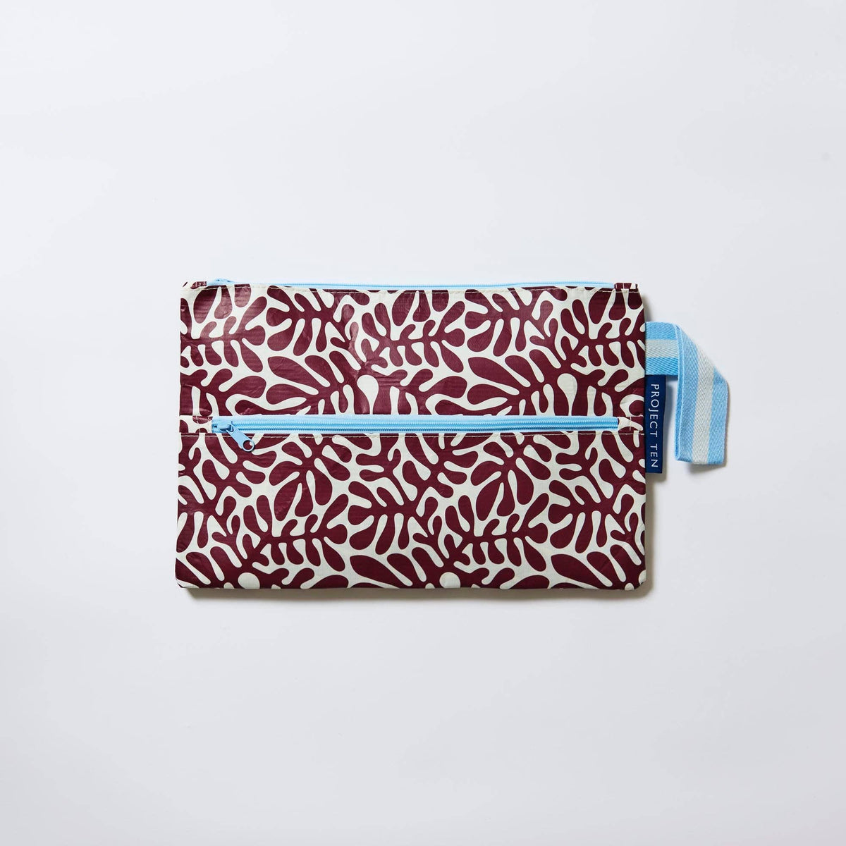 Project Ten Double Zip Project Bag – Coral