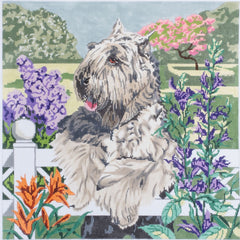 Barbara Russell Designs Bouvier des Flandres Dog Needlepoint Canvas