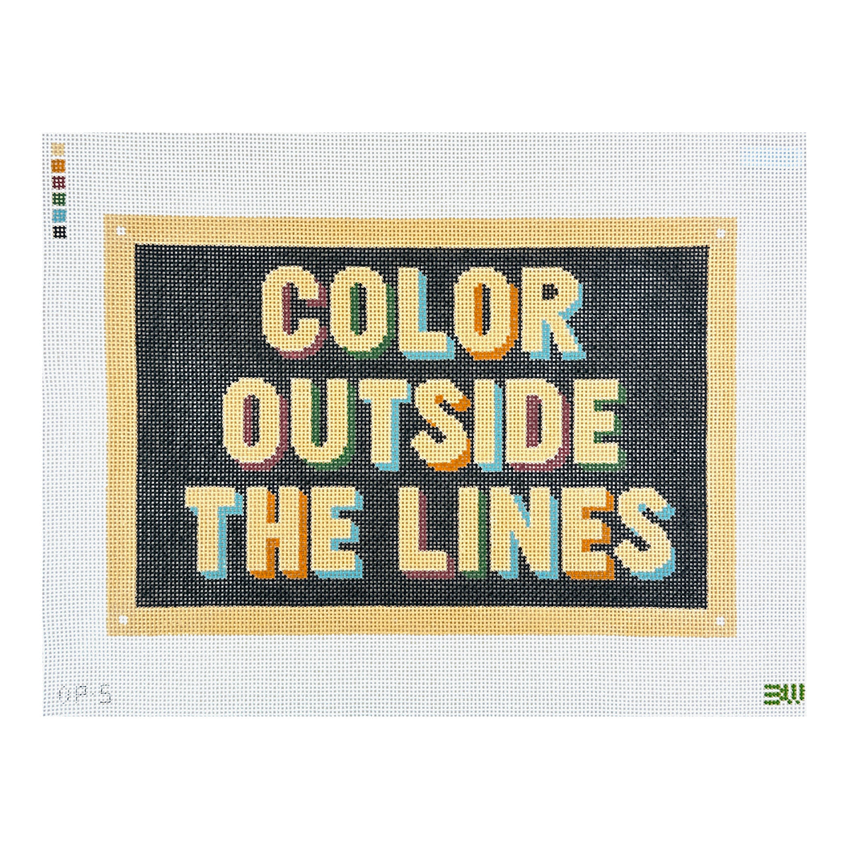 Bateswood Needlepoint Color Outside the Lines Needlepoint Canvas