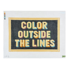 Bateswood Needlepoint Color Outside the Lines Needlepoint Canvas