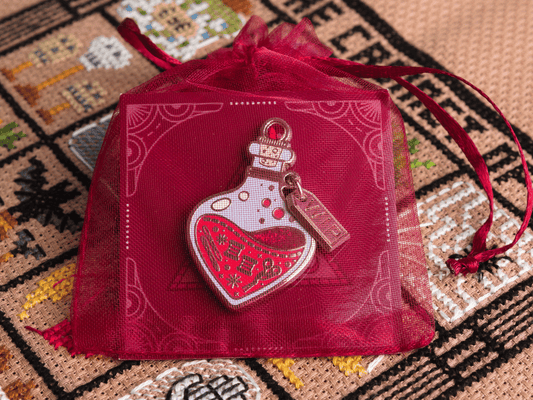 Stitchonomy Red Potion Bottle Needle Minder