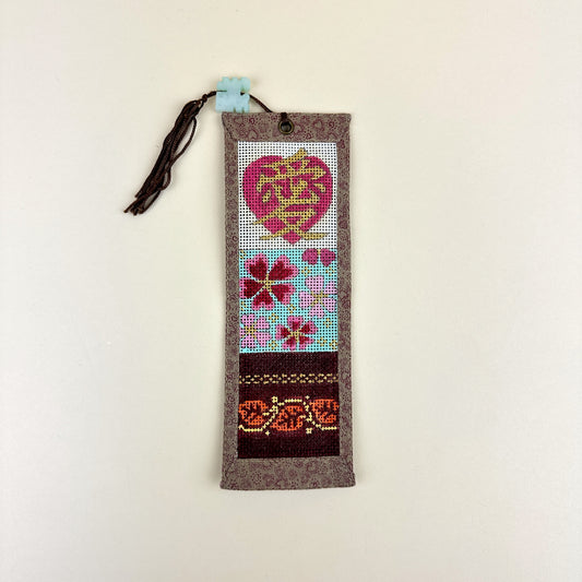 Princely Designs Self Finishing Needlepoint Bookmark - Love