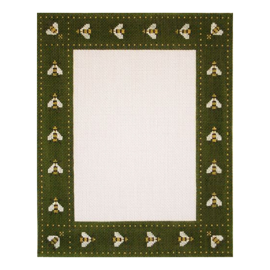 Cooper Oaks Design Susan Wallace Barnes Bee Frame Needlepoint Canvas