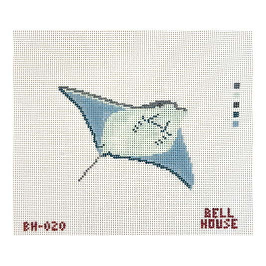 Bell House Designs Manta Ray Needlepoint Canvas