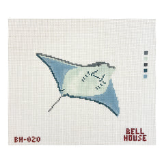Bell House Designs Manta Ray Needlepoint Canvas