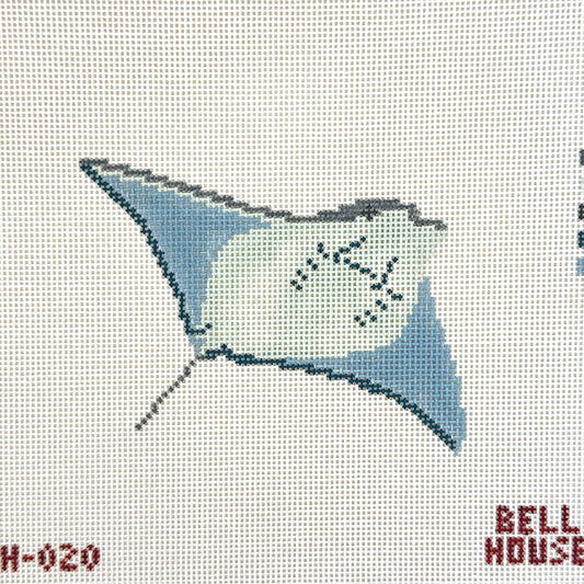 Bell House Designs Manta Ray Needlepoint Canvas
