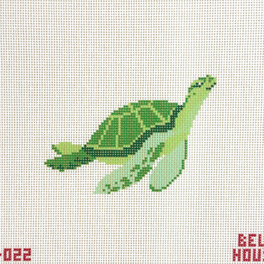 Bell House Designs Sea Turtle Needlepoint Canvas