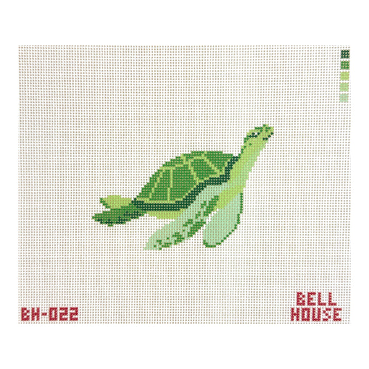 Bell House Designs Sea Turtle Needlepoint Canvas