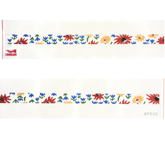 Birds of a Feather Summer Belt Needlepoint Canvas