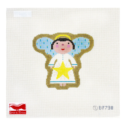 Birds of a Feather Blessed Home Angel Needlepoint Canvas