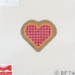 Birds of a Feather Blessed Home Heart Needlepoint Canvas