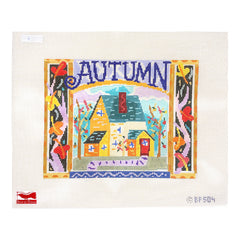 Birds of a Feather Bud Peen Autumn Needlepoint Canvas