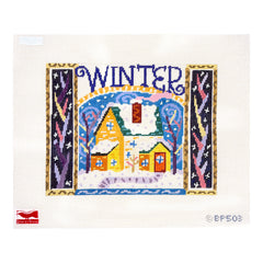 Birds of a Feather Bud Peen Winter Needlepoint Canvas