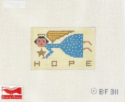 Birds of a Feather Christmas Angel Hope Needlepoint Canvas