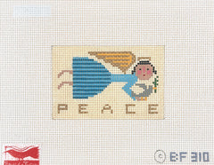 Birds of a Feather Christmas Angel Peace Needlepoint Canvas