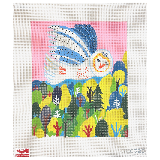 Birds of a Feather Christopher Corr Night Watch Needlepoint Canvas