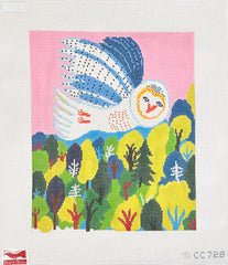 Birds of a Feather Christopher Corr Night Watch Needlepoint Canvas