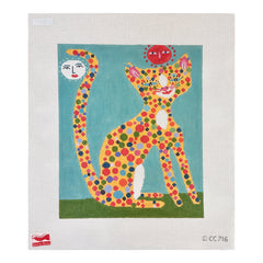 Birds of a Feather Christopher Corr Spotted Leopard Needlepoint Canvas