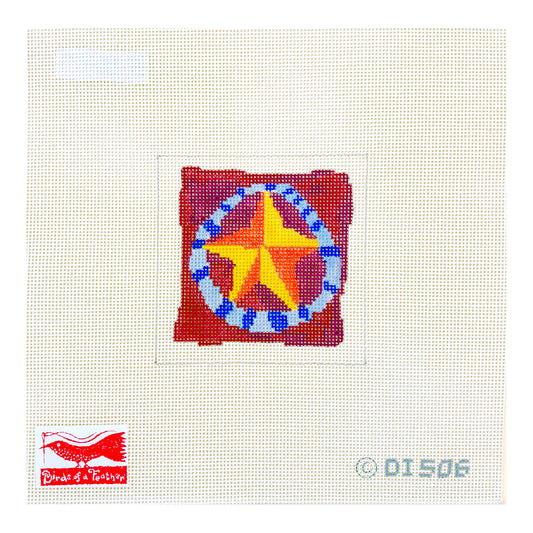 Birds of a Feather Donna Ingemanson Christmas Star Needlepoint Canvas
