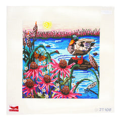 Birds of a Feather Jennie Taylor Peaceful Day Needlepoint Canvas