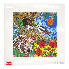 Birds of a Feather Jennie Taylor The Nest Needlepoint Canvas