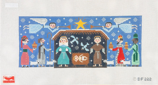 Birds of a Feather Joyous Christmas Needlepoint Canvas