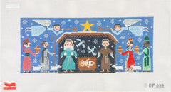 Birds of a Feather Joyous Christmas Needlepoint Canvas