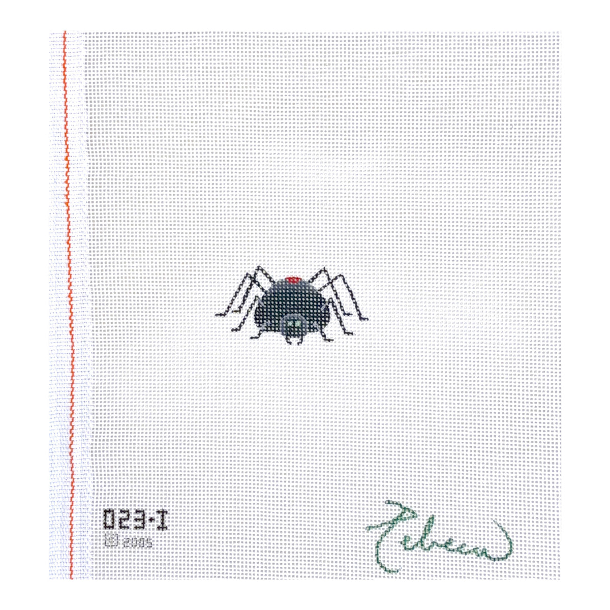 Rebecca Wood Designs Black Widow Spider Ornament Needlepoint Canvas