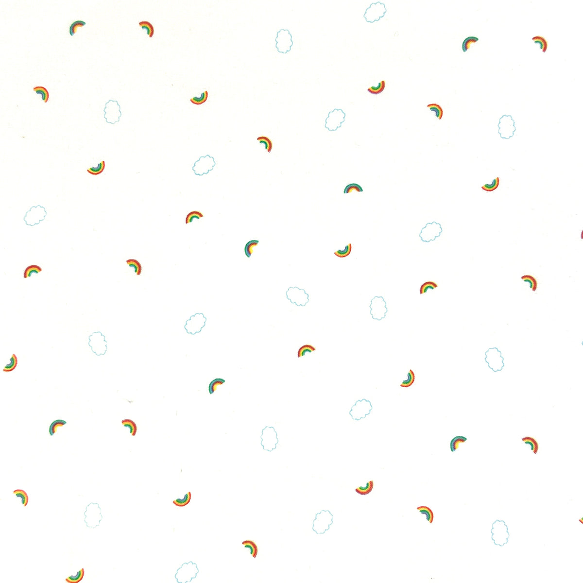 Blank Quilting Lower the Volume Rainbows Cotton Fabric - White