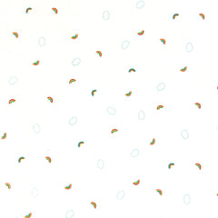 Blank Quilting Lower the Volume Rainbows Cotton Fabric - White