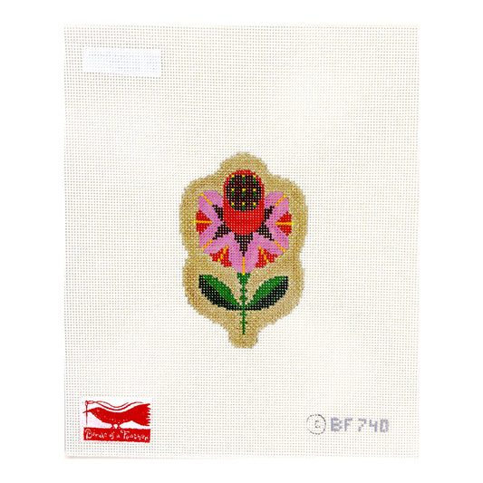 Birds of a Feather Blessed Home Flower Needlepoint Canvas