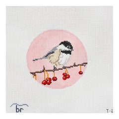 Blue Ridge Stitchery Chickadee Needlepoint Canvas