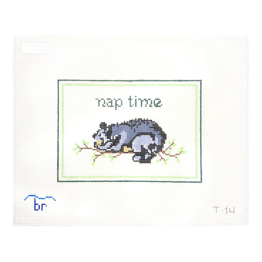 Blue Ridge Stitchery Nap Time - Bear Needlepoint Canvas