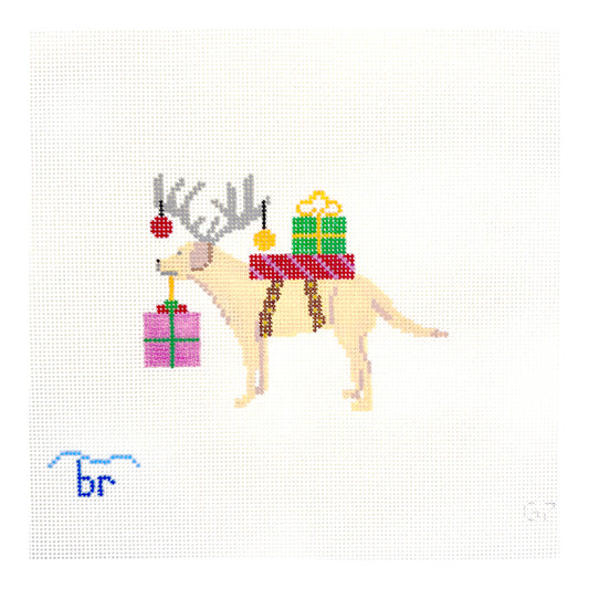 Blue Ridge Stitchery Special Delivery Labrador Needlepoint Canvas
