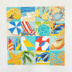 Blueberry Point Beach Life Needlepoint Canvas