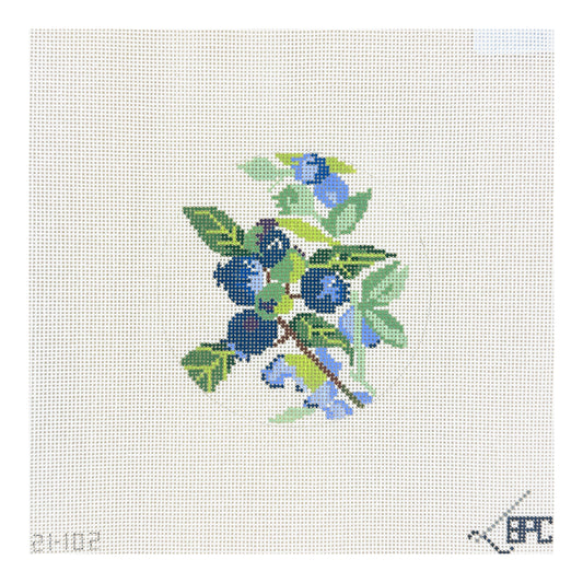 Blueberry Point Blueberry Round Needlepoint Canvas