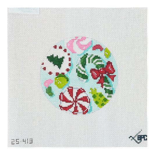 Blueberry Point Holiday Candies Needlepoint Canvas