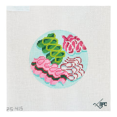 Blueberry Point Holiday Ribbon Candy Needlepoint Canvas